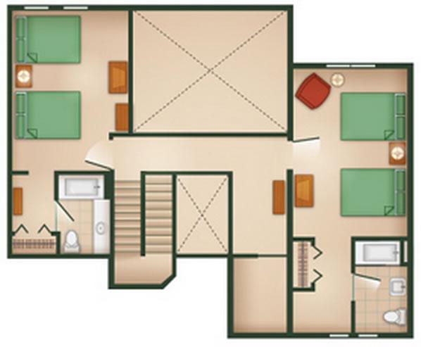 hilton-head-resort grand-villa second-floor layout
